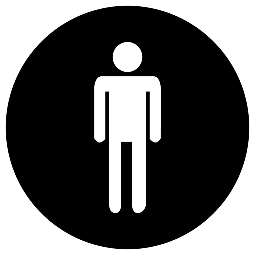 Round Service Man Icon