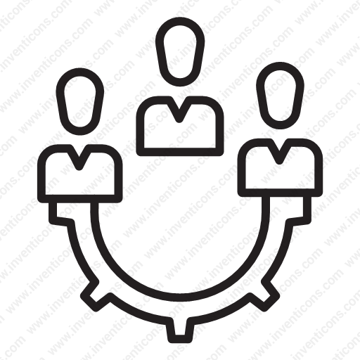 Download Management Team Icon Inventicons
