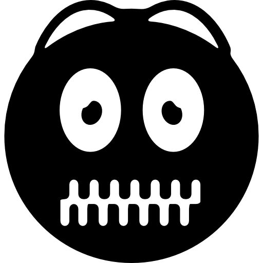 Emoticon With Zipped Up Mouth Icons Free Download