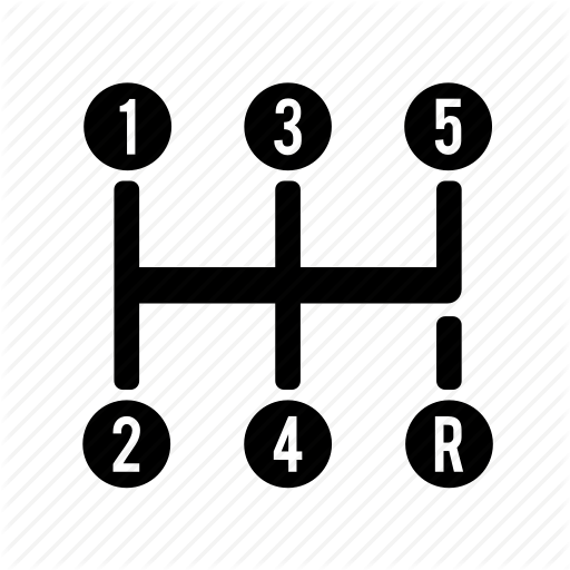 Manual Car Icon Schematic Diagram