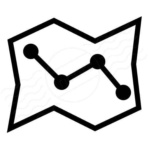 Iconexperience I Collection Map Route Icon