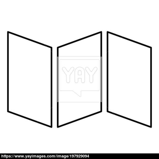 Map Icon Black Color Illustration Flat Style Simple Image Vector