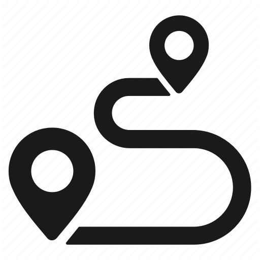 Distance, Location, Map Icon