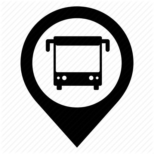 Bus, Bus Stop, Location, Map Marker, Passengers, Sign, Street Sign