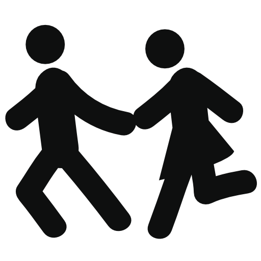 Couple Running Free Vector Icons Designed