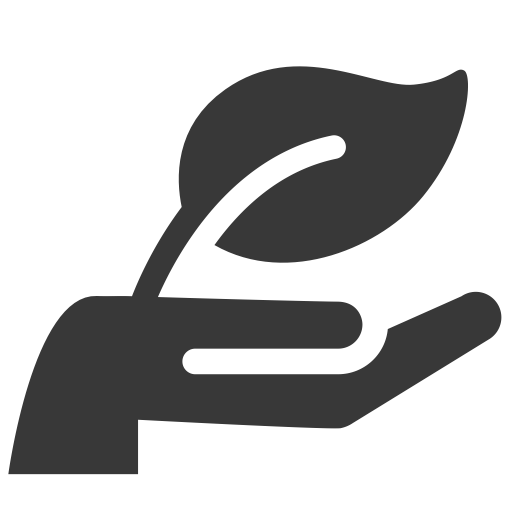 Eco Hand Icon Little Blue Marble