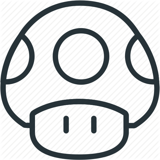 Gaming, Mario, Mushroom Icon