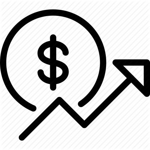 Dollar, Dollar Rise, Finance, Growth, Line Icon, Rise, Stock