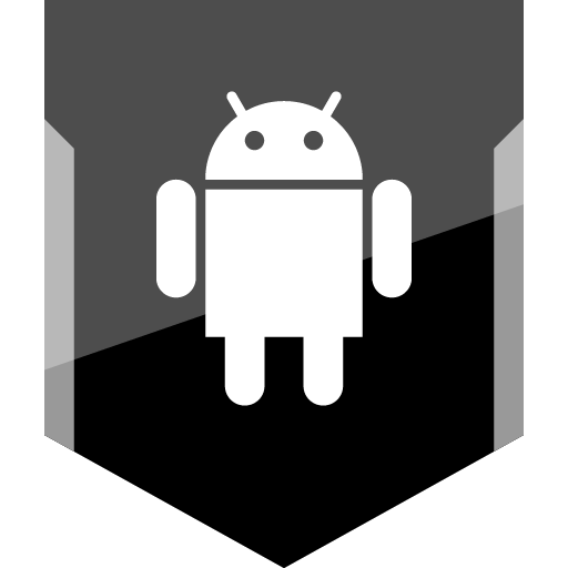 Android Free Silver Shield Social Media Icon