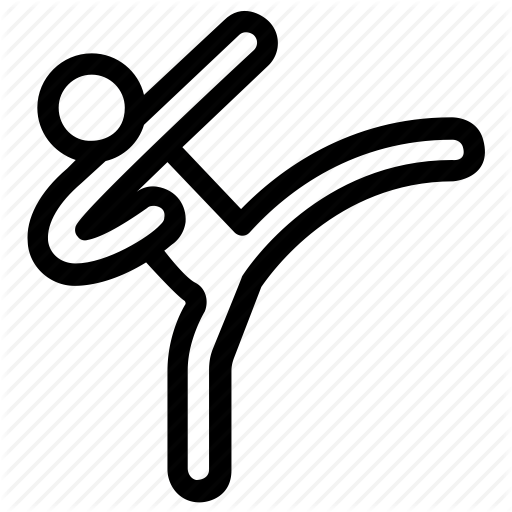 Judo, Karate, Karate Kick, Kick, Martial Arts Icon