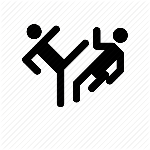 Fight, Karate, Karate Fighter, Martial Arts Icon