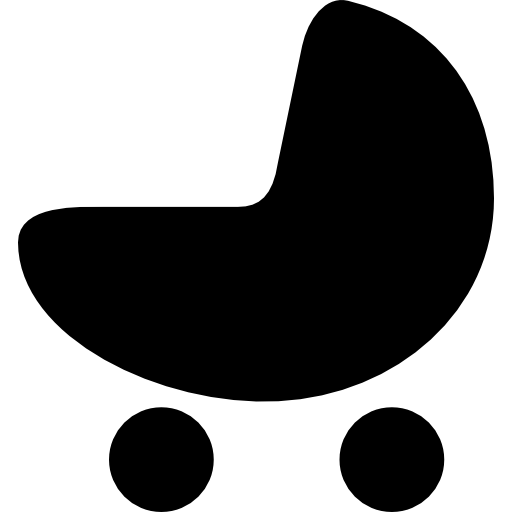 Baby Cradle Silhouette Icons Free Download