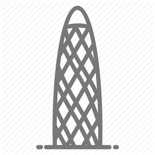 Building, Financial, Gherkin, Glass, London, St Mary Axe Icon