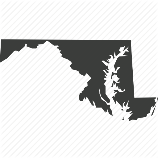 America, Location, Map, Maryland, State, Usa Icon