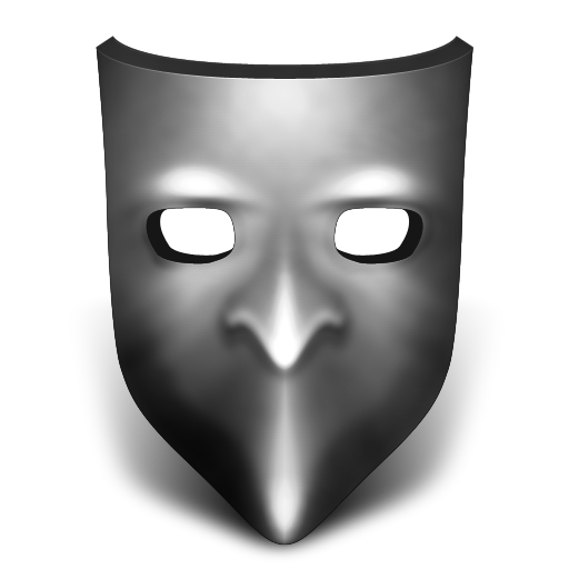 Grey Mask Icon