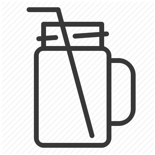 Beverage, Drinks, Juice, Mason Jar Icon