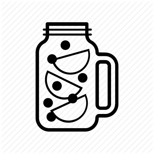 Container, Drink, Fruits, Glass, Jar, Mason Icon