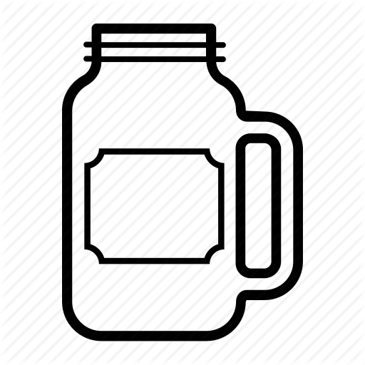 Container, Drink, Glass, Jar, Mason, Sticker Icon