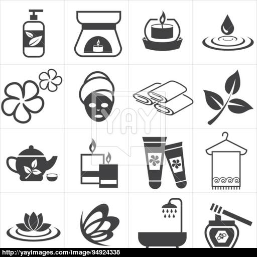 Icon Spa And Massage Vector