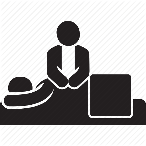 Back, Man, Massage, Spa Icon