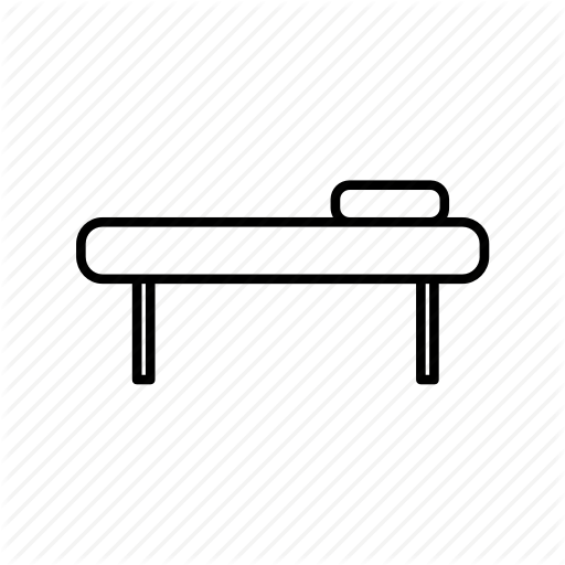 Bed, Cartoon, Massage Bed, Massaging, Spa Icon