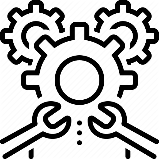 Machinery, Machinist, Maintenance, Repair, Setting, Tool Icon