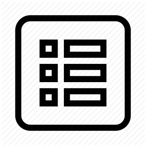 Drive, Form, List Icon