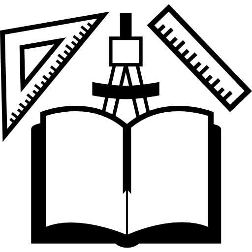 Book And Mathematics Materials Icons Free Download