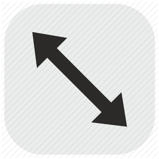 Arrow, Diagonal, Max, Maximum, Size Icon