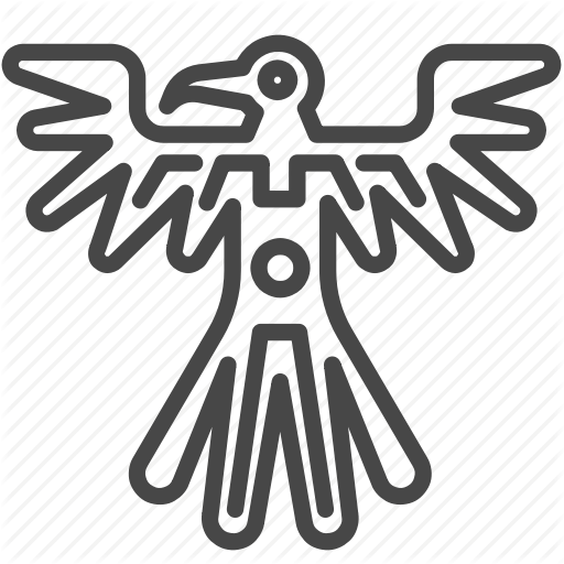 Ancient, Aztec, Bird, Maya, Mayan, Tribe Icon