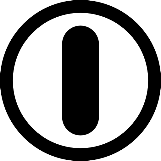 On Power Button Sign Icons Free Download