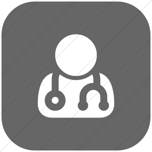 Flat Rounded Square White On Gray Bootstrap Font