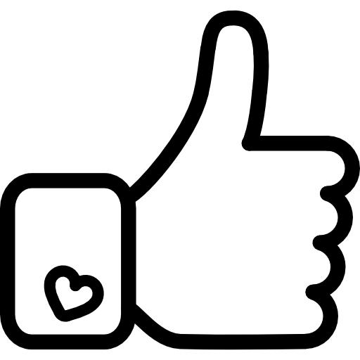 Facebook Like Hand Symbol Outline