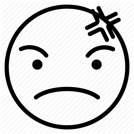 Angry, Bad, Emoji, Emoticon, Mean Icon