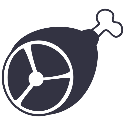 Grilled Meat Flat Icon
