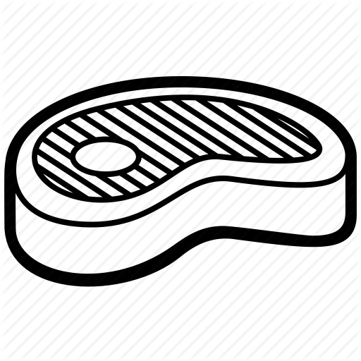Beef, Grill, Lunch, Meat, Steak Icon