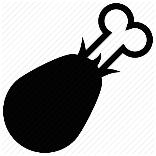 Bone, Chicken, Cow, Meat Icon