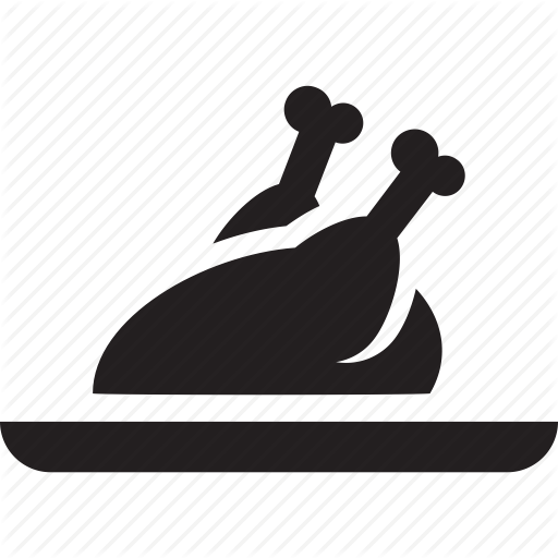 Chicken, Dish, Eat, Food, Meat, Plate Icon