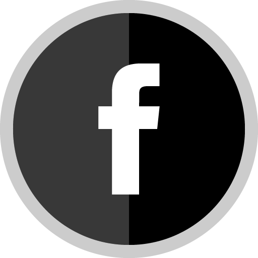 Free Facebook Silver Round Social Media Icon