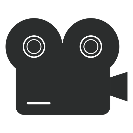 Vintage Movie Camera Flat Icon Multimedia Icons