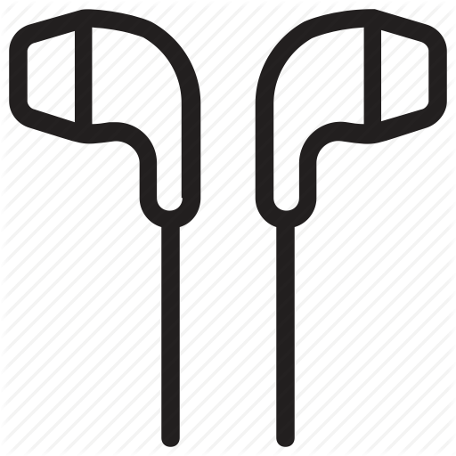 Earpod, Handsfree, Handsfree Kit, Headphone, Mono Earphone Icon