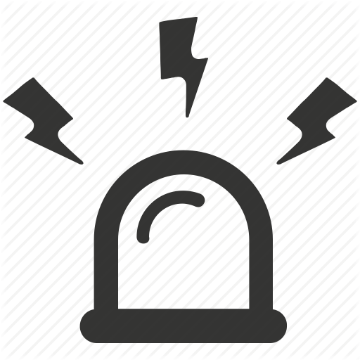 Alert, Emergency, Fire, Police, Siren Icon