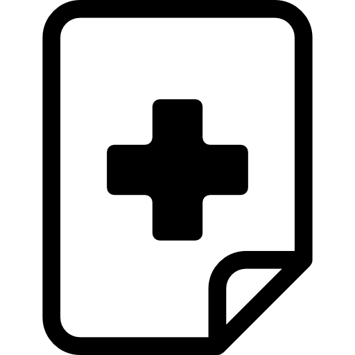 Medical Cross Black Icon