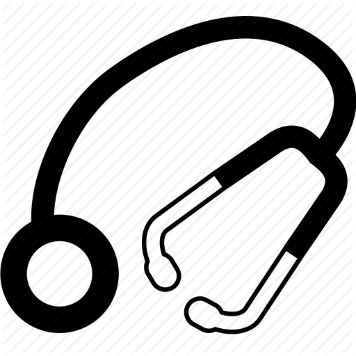 Medical Equipment, Stethoscope Icon