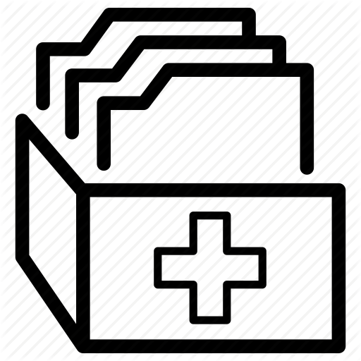 Case, Files, Folder, Health, History, Medical, Records Icon
