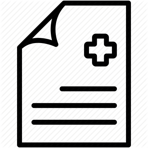 Diagnosis, Medical, Paper, Prescription, Report Icon