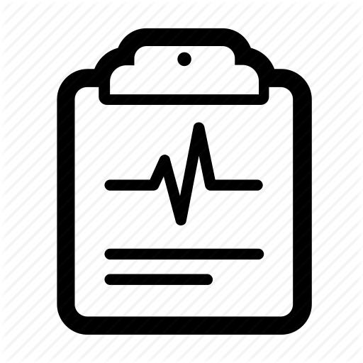 Cardiogram, Clipboard, Doctor, Hospital, Medical, Report, Results Icon