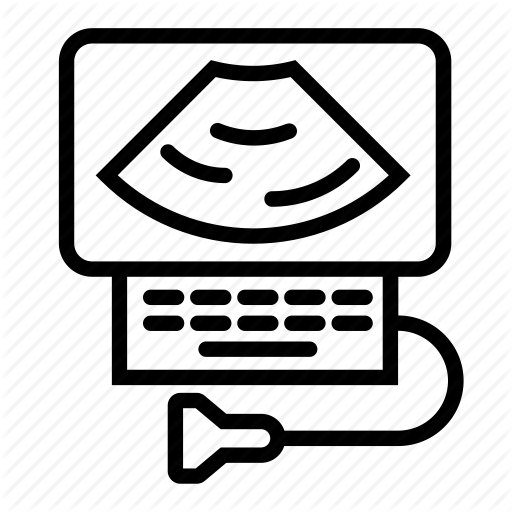 Health, Medical, Medicine, Physic, Research, Sonography Icon