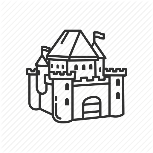 Building, Castle, Emoji, Estate, Flag, Medieval, Security Icon