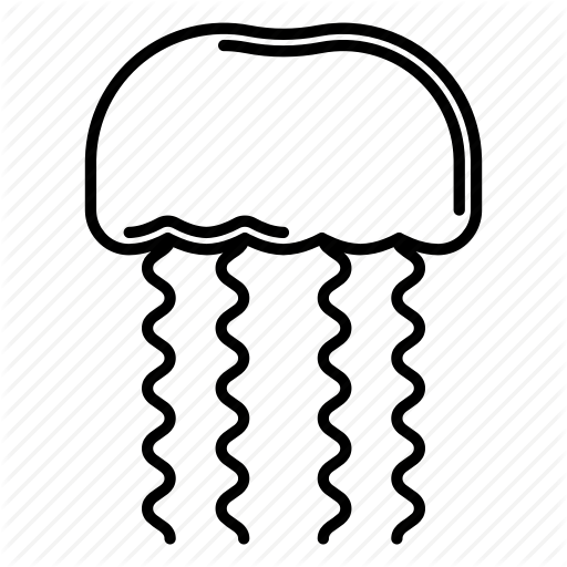Jellyfish, Medusa, Tropical Icon